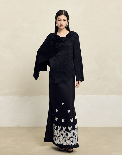 HECO Acetate texture Handmade Rose Top Women - DARK.