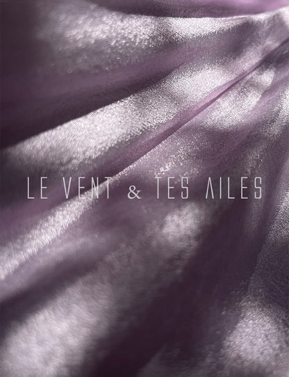 LE VENT&TES AILES French romantic luxury full midi summer skirt -RINA