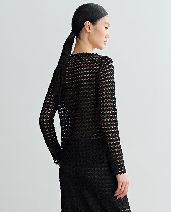 COMME MOI  women's sexy cut-out shoulder top - LILLIAN.