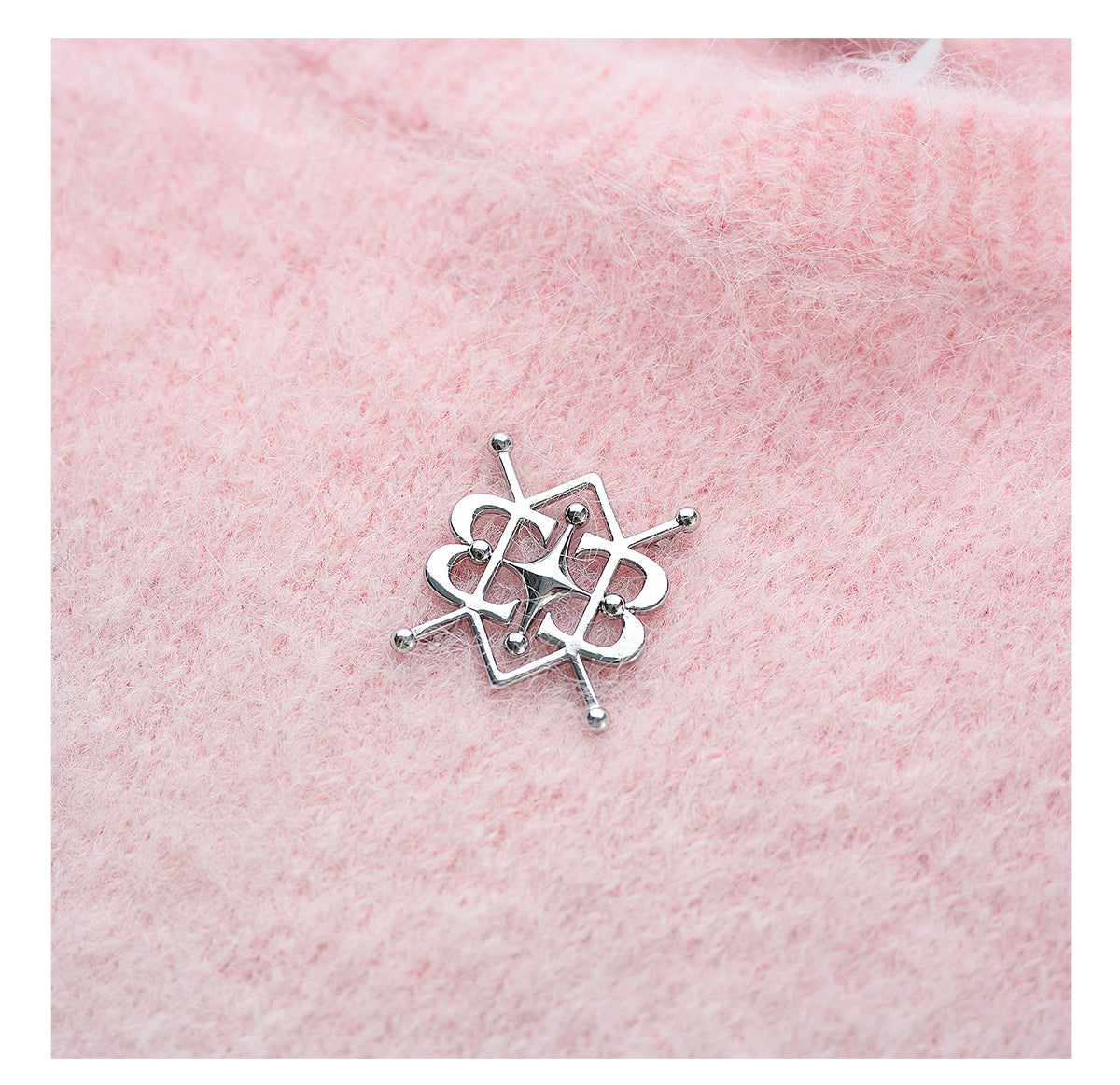 YES BY YESIR Barbie pink ombre Dream alpaca knit skirt top- Liowwa