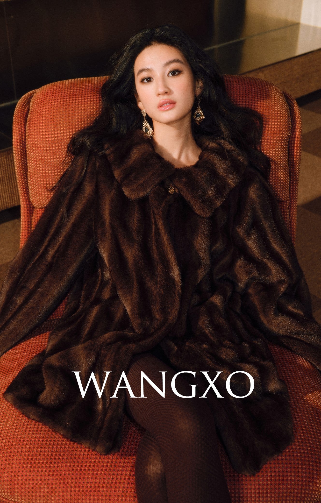 WANGXO | Grade Paz Strip Mink Fur Coat - LAYA.