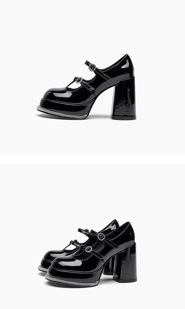 SHOESZOOO Platform Maryjane High Block Heels - SWADE.