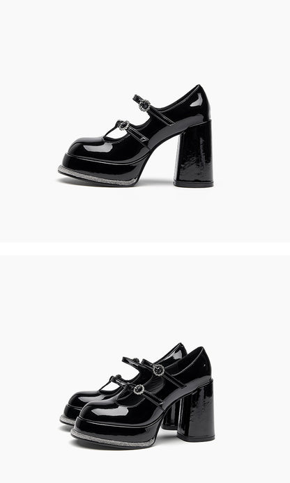 SHOESZOOO Platform Maryjane High Block Heels - SWADE.