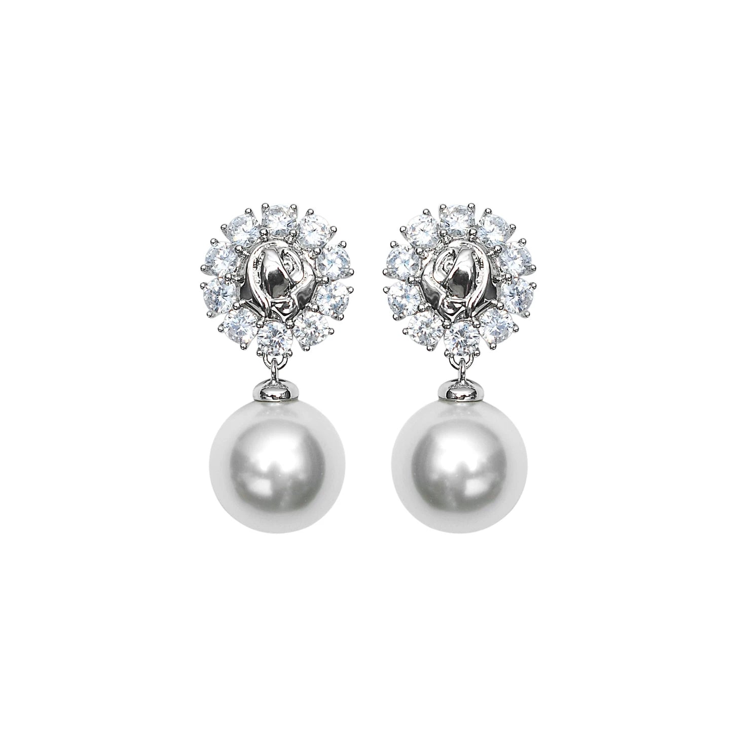 FAME Rose Diamond Stud Earrings - BRIGHTON
