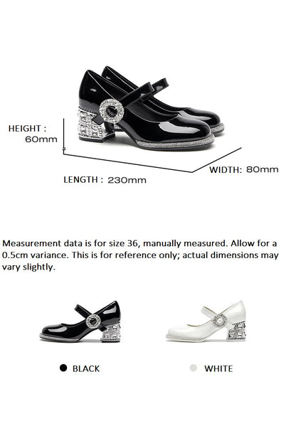 SHOESZOOO French Maryjane Leather Block Heels - PROUD.