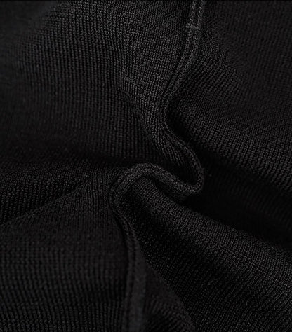 HECO Chinese Versatile Beveled Side Buckle V-Neck Knit Top - BREA.