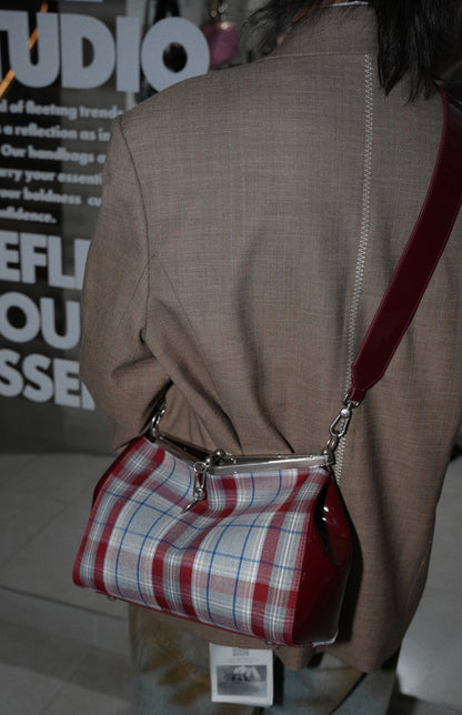 IUBALLET Classy Vintage Plaid Arm Bag - MALDAVIES.