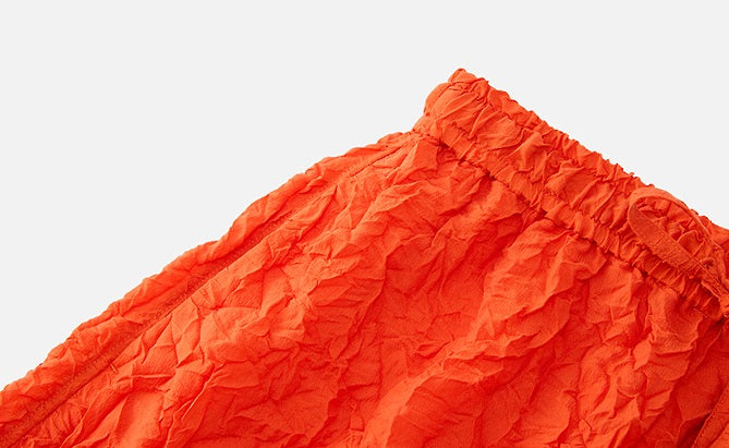 ZHUCHONGYUN pleated cocoon-shaped wide-leg trouser and top-TANMA.