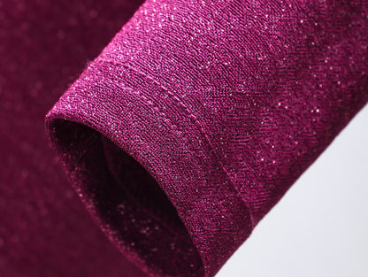 WANGXO | Acetate Pleated Cut-Out Maxi Knit Dress- RINA.