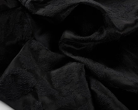 COMME MOI women's V-neck silk embroidered blouse top - TAMAR.