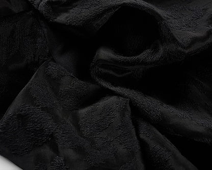 COMME MOI women's V-neck silk embroidered blouse top - TAMAR.