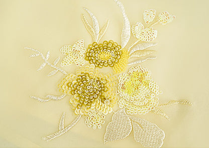 HECO Chinese double-layer tulle flesh covering elastic ballet style vest two-piece - LEVI.