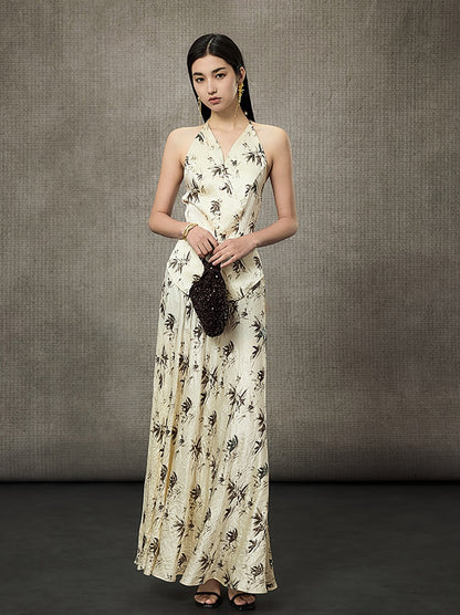 HECO Long Bamboo Leaf Acetate Skirt  - MINIS.