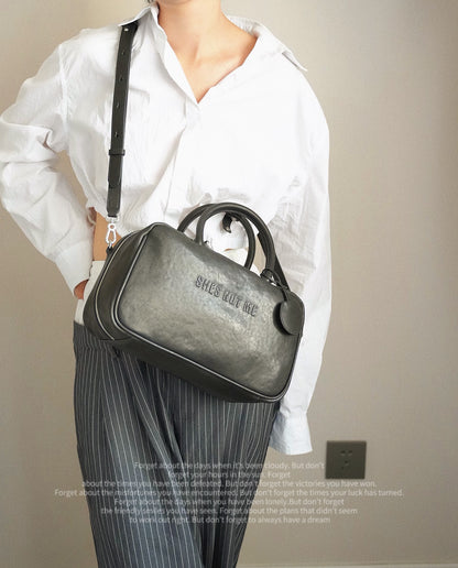 IUBALLET Vegetable-Tanned Leather Vintage Handbag - EARTH.