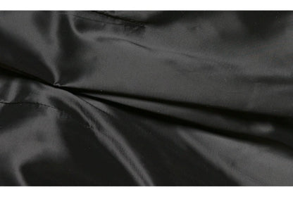 MagicQ's dazzling black crane lotus embroidery beaded mink fur down jacket - Rubio