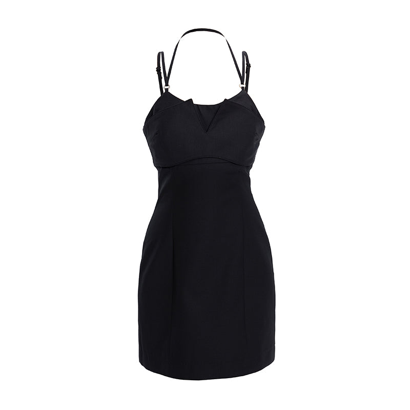 TINY IN fake two-piece sleeveless short dress-ACHA