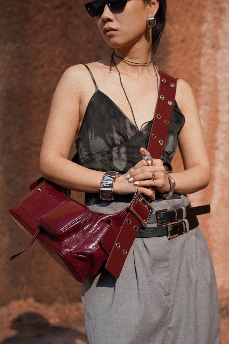 IUBALLET Chic Leather Baguette Bag - INQUIRE.