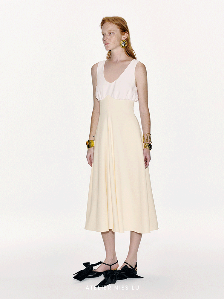 ATELIER MISS LU Super High Waist Curve Receiver Waist Dress - AUTOMA.