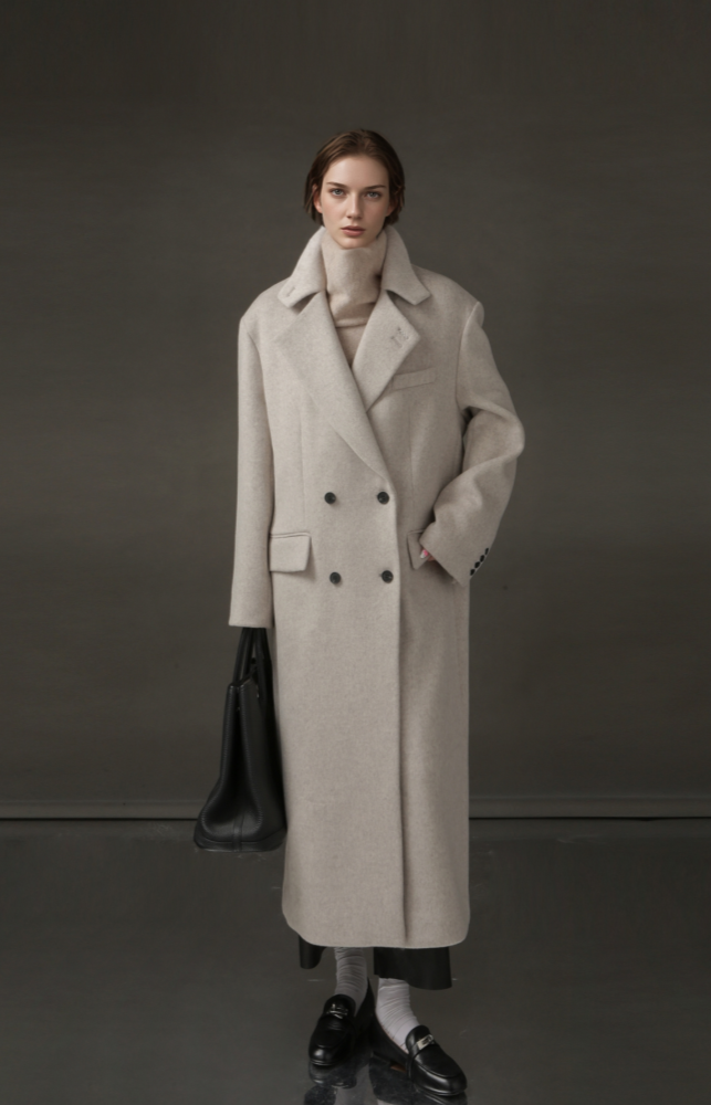 PIAOIN Niche Designer High-End Korean Mid-Length Coat-KATE