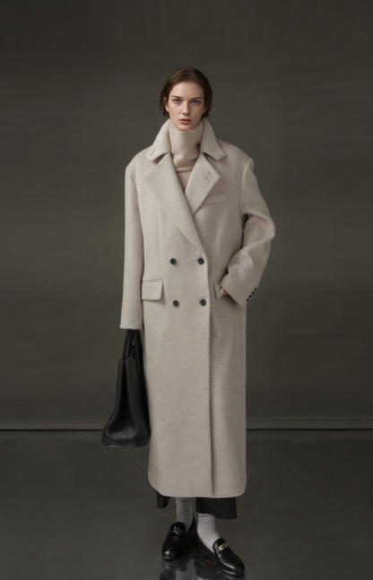 PIAOIN Niche Designer High-End Korean Mid-Length Coat-KATE