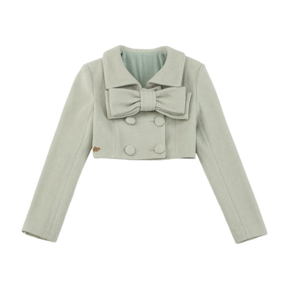 Le Palais Vintage Elegant cropped jacket high-waisted mini skirt -Merritt