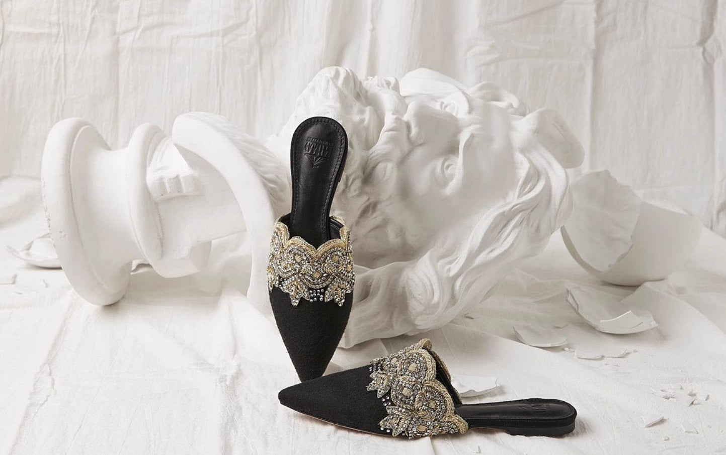 B-FEI Tone Embroidered Everest summer toe slippers-PINNO.