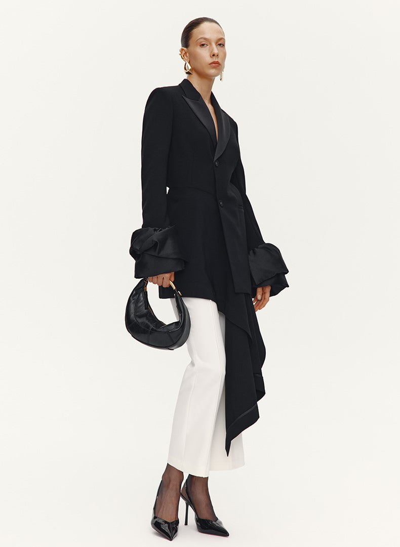 ATELIER MISS LU [Selene Rishi Trace] Versatile Neat Weila Cropped Pants - WISDOM