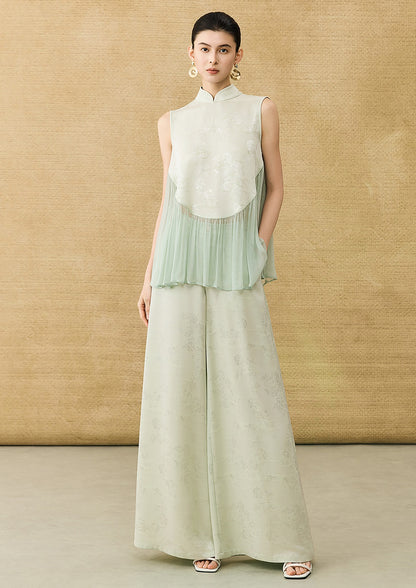 HECO New Chinese Acetate Jacquard Mesh Stitching T-Shirt - ANGEL.