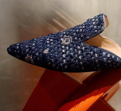 B-FEI hand-knitted pointed toe shoes-GACH.