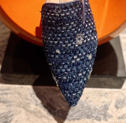 B-FEI hand-knitted pointed toe shoes-GACH.