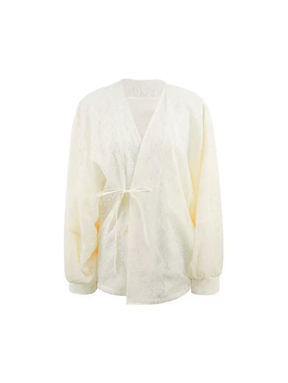 HECO Dolman Sleeve Mesh Lace Embroidery Shirt Top Women - hey.