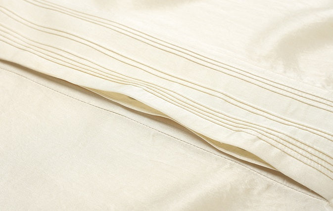 ZHUCHONGYUN Mock collar long-sleeve glossy satin top-ARCTIC.