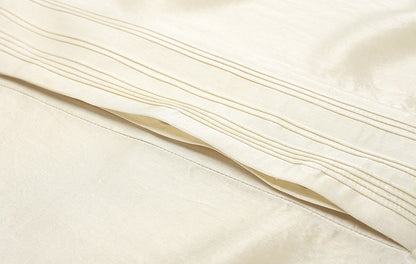 ZHUCHONGYUN Mock collar long-sleeve glossy satin top-ARCTIC.