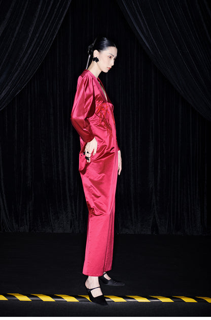 M essential Mackay designer Goldfish Beaded red dress - Rebel.