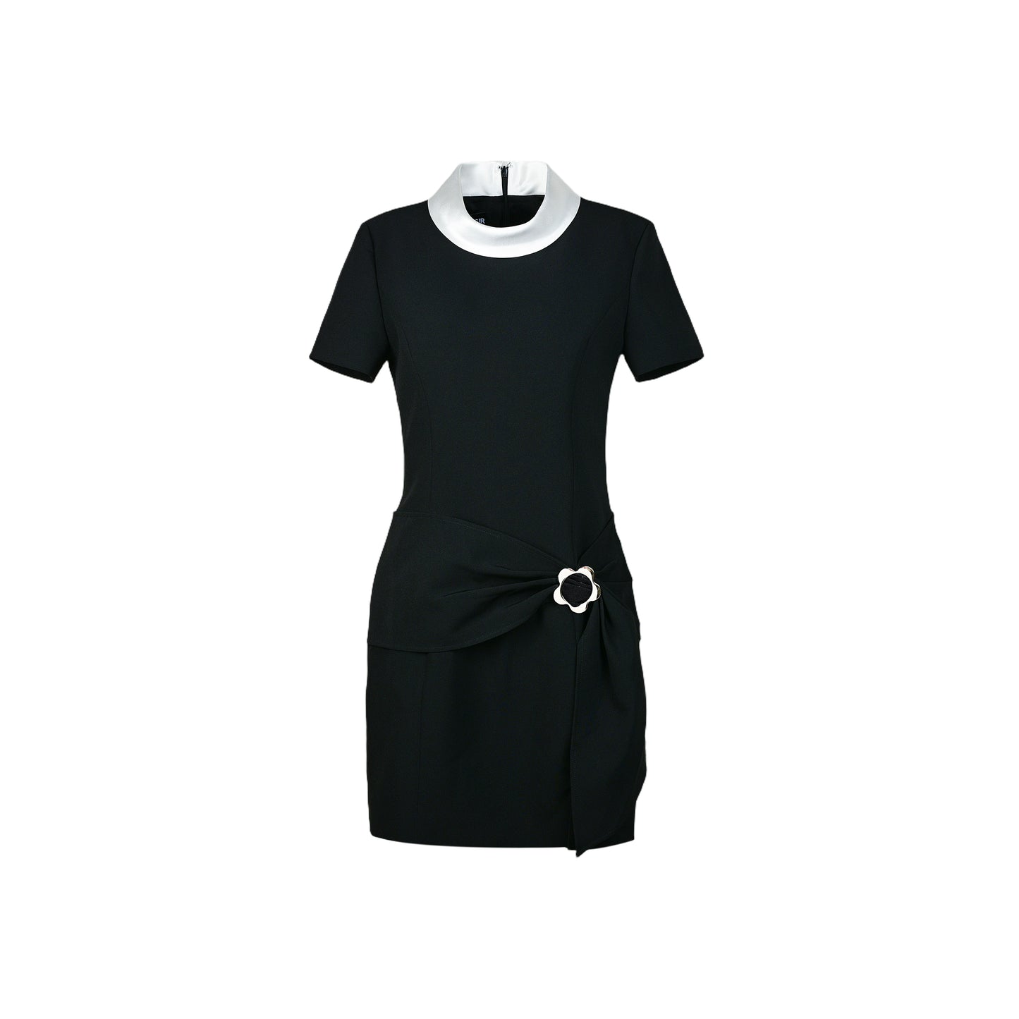 YES BY YESIR | Ye Qians Classic Check Dress with Loop Knot  -CAMELLIA.