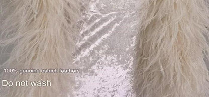 DOLLY Elegant Cream Fluffy Women Chic Shawl-LISSY