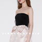 Exquisite jacquard bow high waist short skirt - Mine