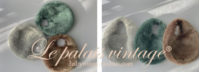 Le Palais Vintage Luxury Retro Casual Plush Bag-Kiki.