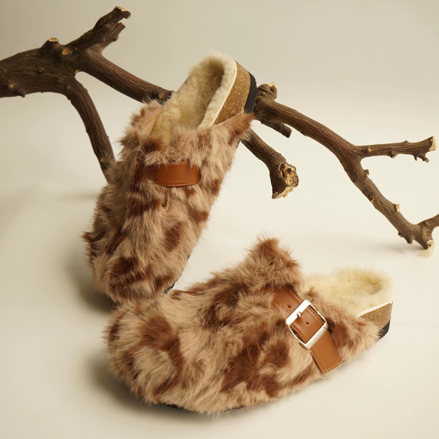 B-FEI leopard print round toe shoe-MAKI.