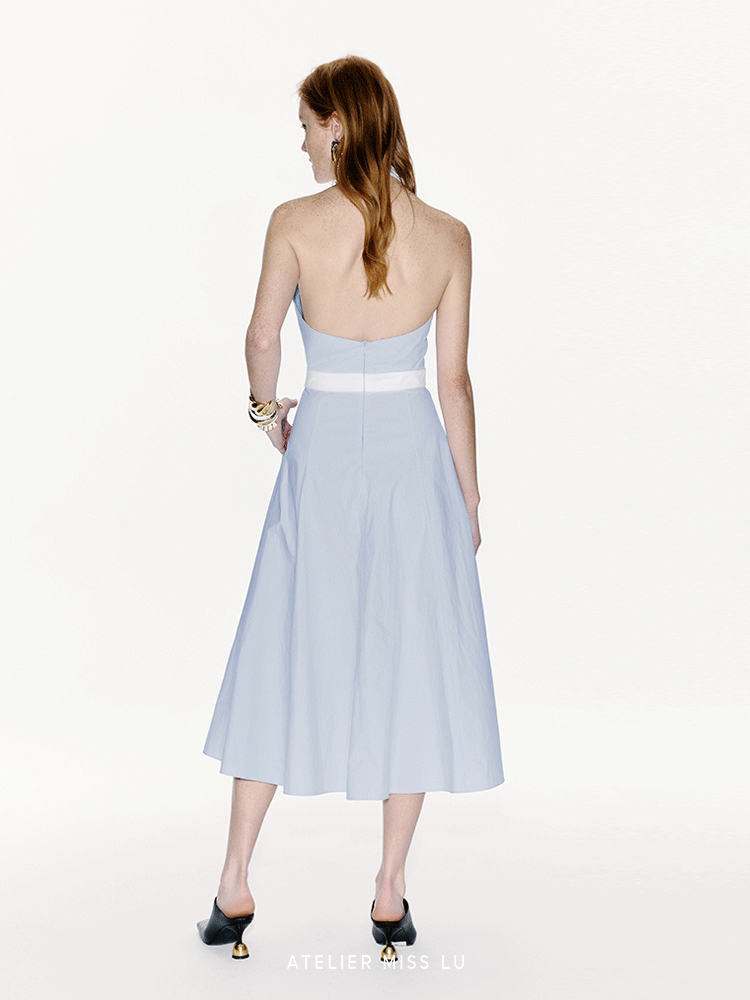 ATELIER MISS LU Orchid Backless Swing Dress - GODWIN.