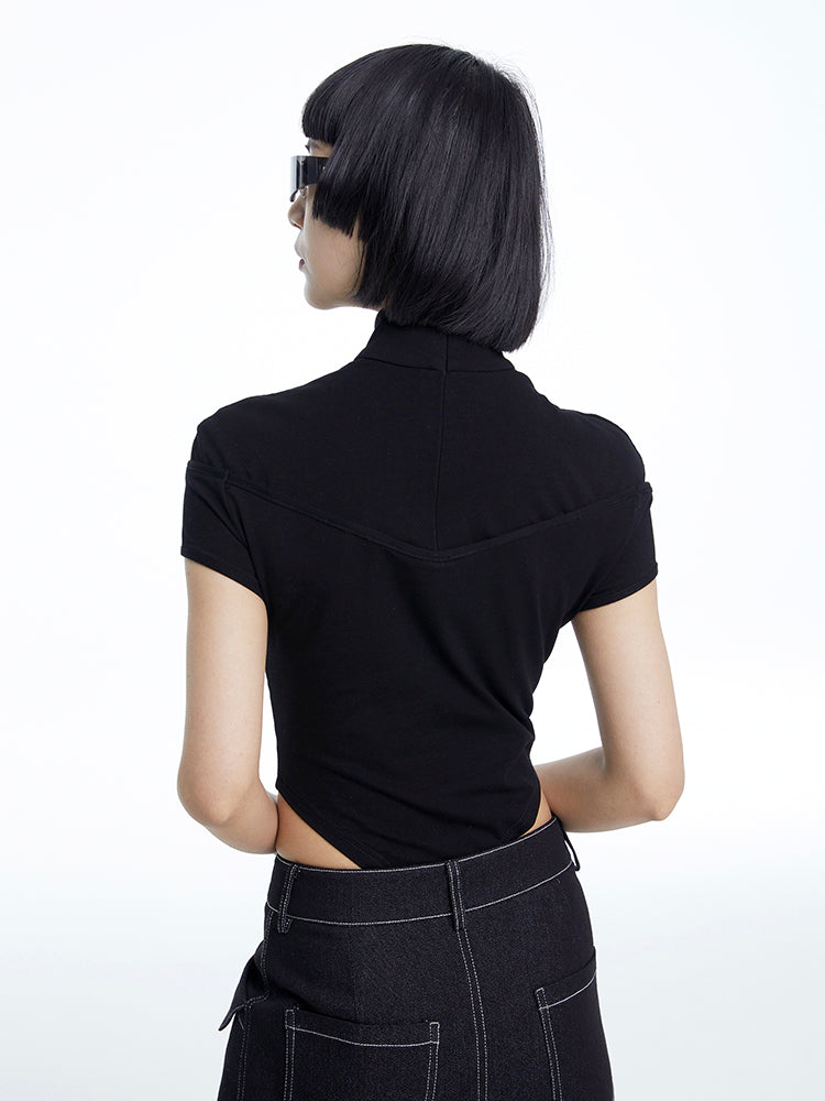 TINY IN cut-out short sleeve one-piece women's summer top -ANDRE