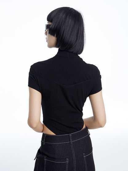 TINY IN cut-out short sleeve one-piece women's summer top -ANDRE