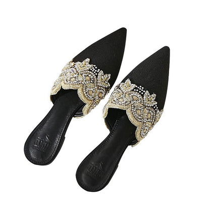 B-FEI Tone Embroidered Everest summer toe slippers-PINNO.