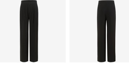 COMME MOI  Black wide-leg women's pants - ELLA.