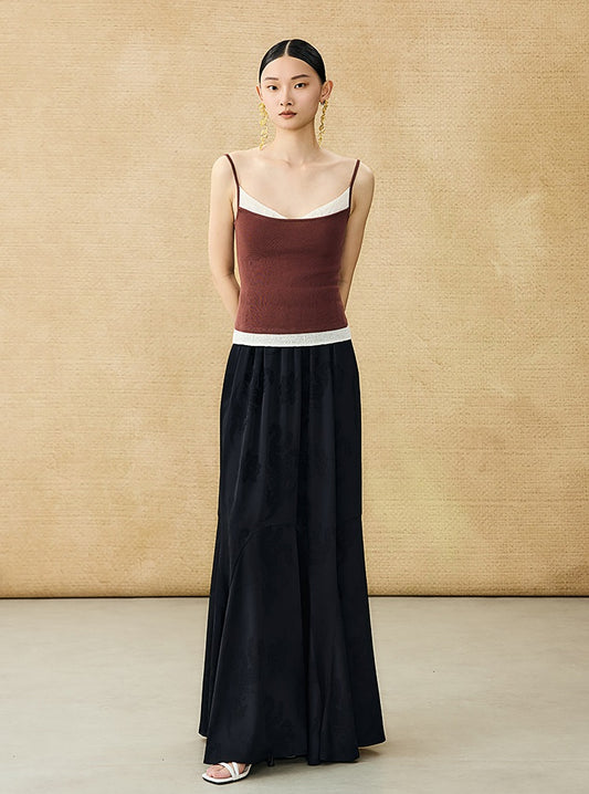 HECO Chinese Lace Edge Camisole Breathable Tencel Versatile Top - REACH.