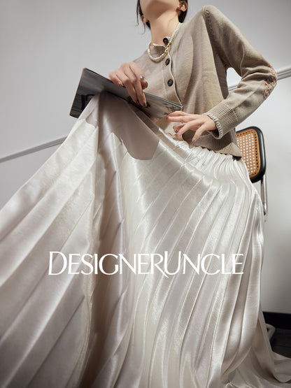 DGU "Twilight" khaki knitted sweate women's fur versatile slimming top - Carla.