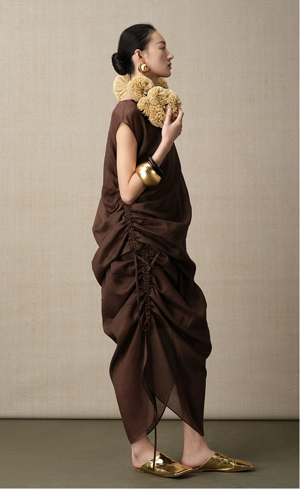 ZHUCHONGYUN transparent texture light sleeveless top--OIKAWA.