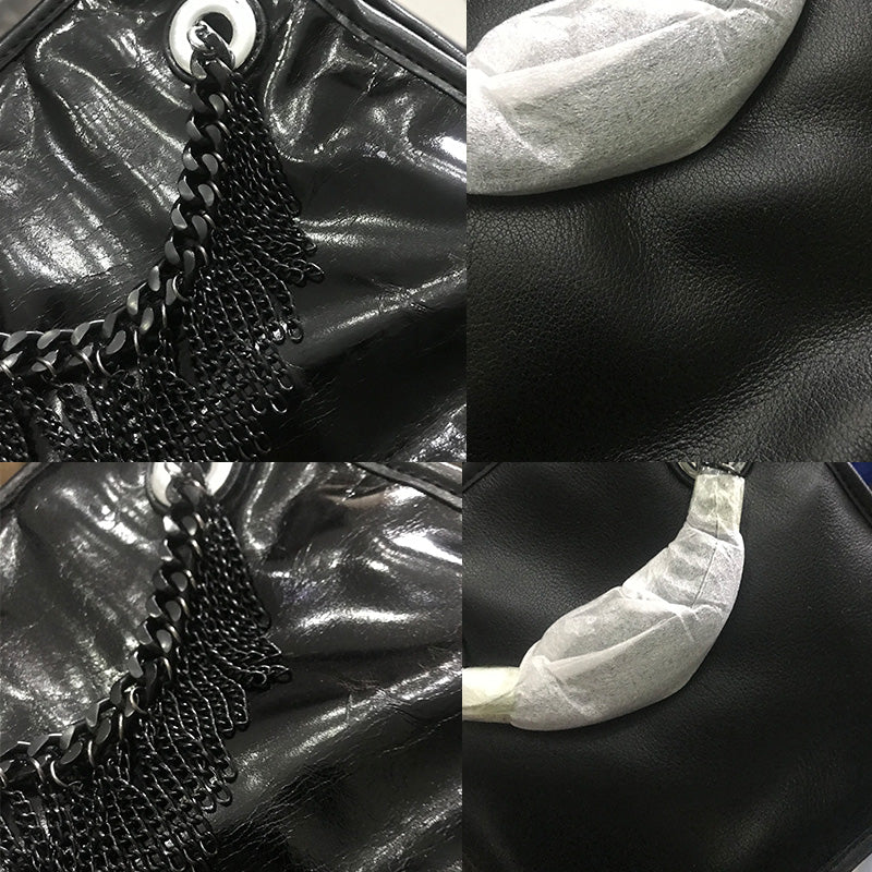 IUBallet Elegant Messenger Leather Black Bag - DANEL.