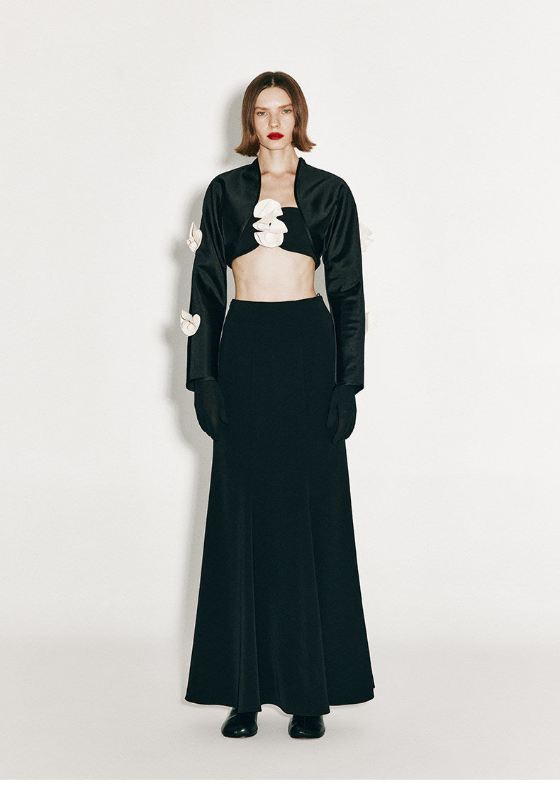 ATELIER MISS LU Elegant and Intellectual Small Fishtail Long Skirt - JOHN.