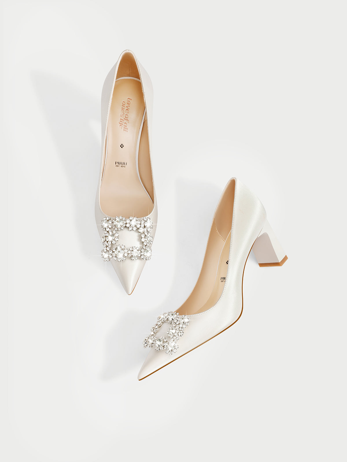 pjjuu  celebrity pointed toe bridal wedding shoes - WARS